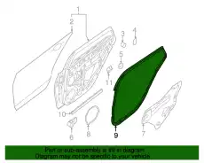 Уплотнитель двери NISSAN 828304AF2A