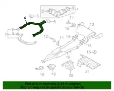 TUBE ASSY-EXHAU B0020-JL00A NISSAN