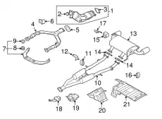 TUBE ASSY-EXHAU B0020-JL00A NISSAN