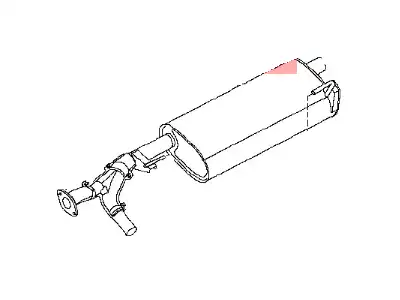 TUBE EXHAUST FR 20100-ZL00A NISSAN