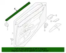Уплотнитель двери NISSAN 82835-3TA0A