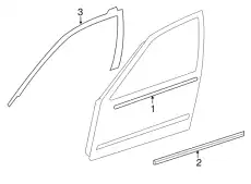 WEATHERSTRIP-FR 80821-ZD90A NISSAN