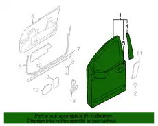 ДВЕРЬ ПЕРЕД ПР H0100-ZQ3MA NISSAN