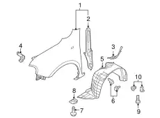 Крыло NISSAN FCA01-1FAMA