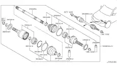 ЧЕХОЛ ЗАЩИТНЫЙ ШРУСА C9BDA1LB0C NISSAN
