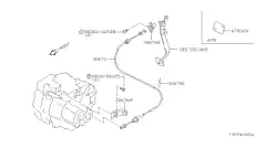 Трос сцепления NISSAN C0670-04A00