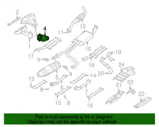 КАТАЛИЗАТОР B08A1-4W10A NISSAN