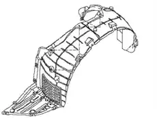 Подкрылок NISSAN 63840-3TA0D