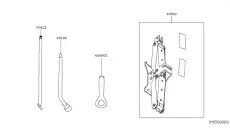 WRENCH, WHEEL NUT 99545-PA20A NISSAN