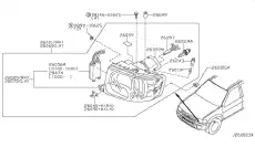Фара NISSAN 260603W729