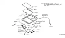 Стекло люка NISSAN 912101MA1A