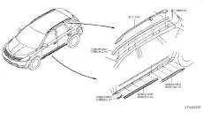 82870-CC20A молдинг NISSAN