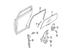 МОЛДИНГ СТЕКЛА ДВЕРИ 82330-CA010 NISSAN