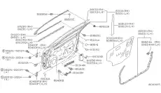 Уплотнитель двери NISSAN 80834-2Y000