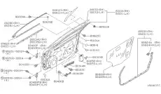 Уплотнитель двери NISSAN 80834-2Y000