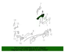 Ручка двери NISSAN 80610-ZC01A