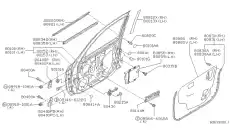 Ручка двери NISSAN 80430-4Z000
