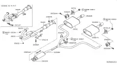 EXHAUST PIPE 200208J000 NISSAN