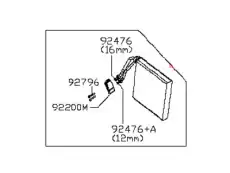 EVAPORATOR ASSY 272808J000 NISSAN