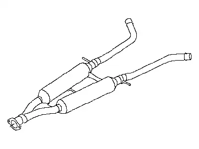 EXHAUST PIPE ASSY 20300JK60A NISSAN