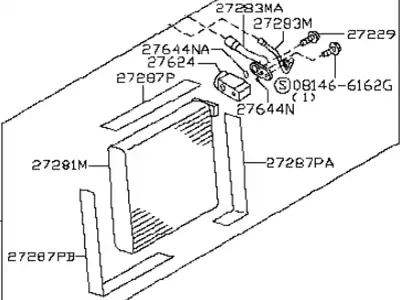 RADIATOR ASSY, HEATER 27280AM60C NISSAN