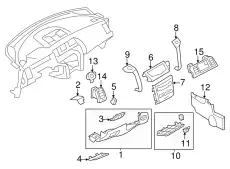 Стекло люка NISSAN 68262-1AA0B