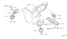 INSULATOR, ENGINE MOUNTING 112204GA0A NISSAN