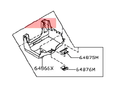КРОНШТЕЙН 64860-7S000 NISSAN