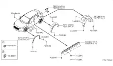РАСШИРИТЕЛЬ АРКИ, ПЛ 63860-5DJ0A NISSAN