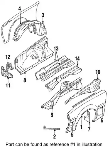 Крыло NISSAN 63101-26P00