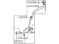 Шланг ГУР NISSAN 49721-8J000