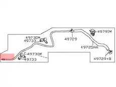 Шланг ГУР NISSAN 49721-7Y000