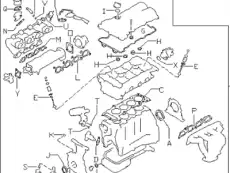 GASKET KIT, ENGINE A10429N01A NISSAN