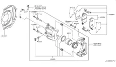 СУППОРТ 41011-CA005 NISSAN