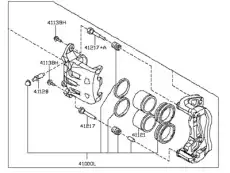 Тормозной суппорт 41011-1AA0A NISSAN