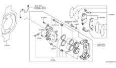 Тормозной суппорт 41011-1AA0A NISSAN