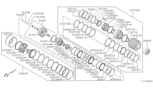 Шестерня КПП NISSAN 31410-80X70