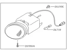 Фара противотуманная NISSAN 26155-00Q00