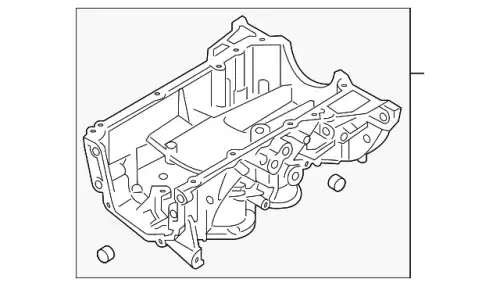Поддон картера двигателя NISSAN 11110-1KC0A