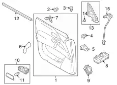 Ручка двери NISSAN 809443ZD0C