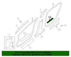 COVER ASSY, STEP PLATE 769B33TA0A NISSAN