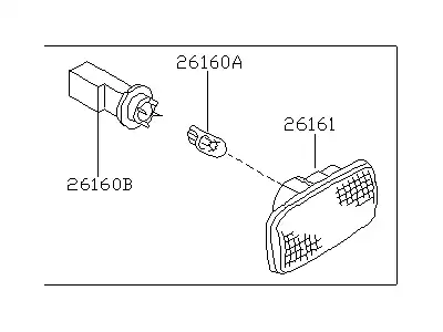 Фара NISSAN 261604N000