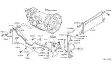 216341LA1A Шланг масляного радиатора NISSAN