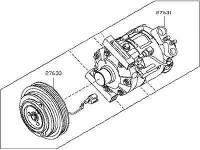 Компрессор кондиционера 92600EG00B NISSAN