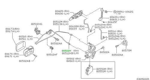 805322F000 ФИКСАТОР NISSAN