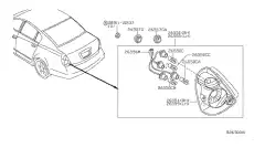 ЛАМПА 262610B000 NISSAN