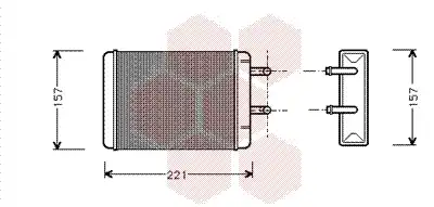 Радиатор печки VAN WEZEL 37006001