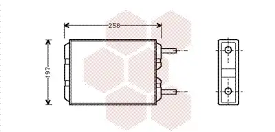 Радиатор печки VAN WEZEL 59006040