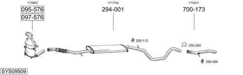 Выхлопная труба 965381 BOSAL