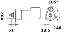 Стартер LETRIKA MS756